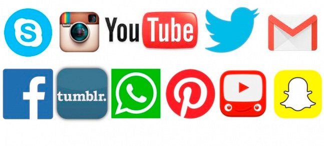 Current-popular-social-media-network-icons