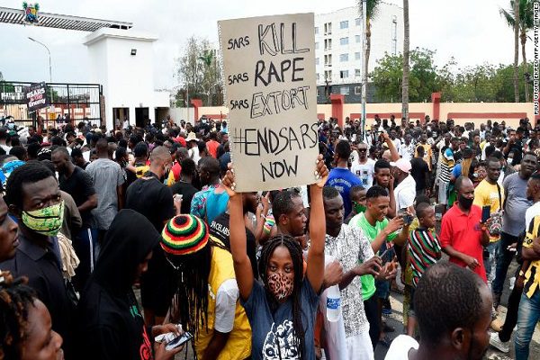 END-SARS protest in Enugu