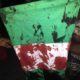Nigeria flag stained in blood End SARS