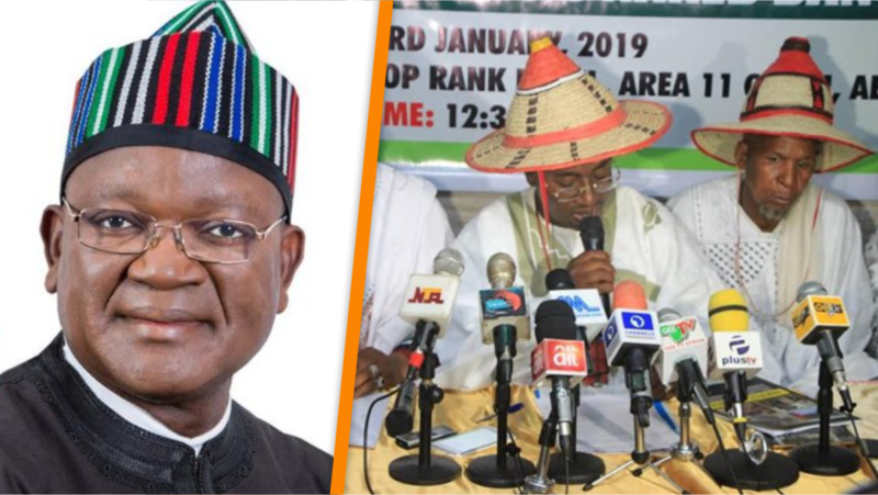 Benue-State-governor-Samuel-Ortom-and-Miyetti-Allah-Cattle-Breeders-Association-of-Nigeria-leaders