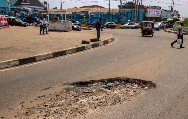 Bad roads in Nigeria
