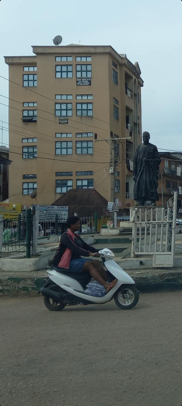 A young man in a motor bike