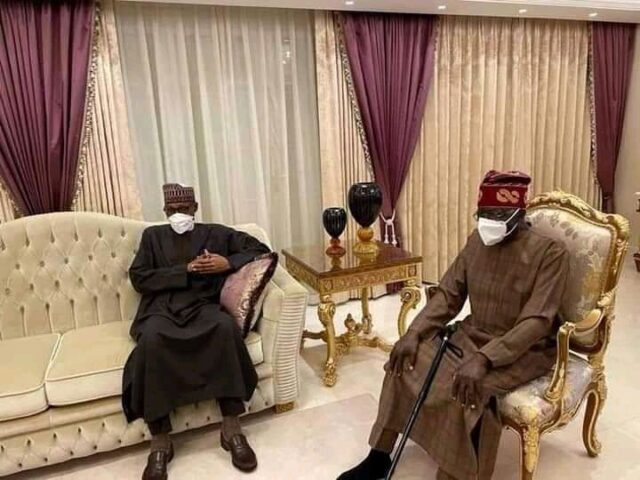 President Buhari and Tinubu in London
