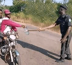 Extortion of Okada riders by Police