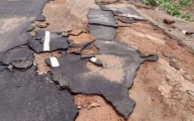 Uokha and Ohanmi washed away road