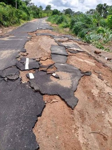 Uokha and Ohanmi washed away road