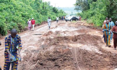 Bad road in Osun state