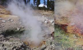 picture of smoke from a cave