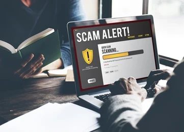 Scam alert notification