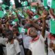 Nigeria flags on Independence