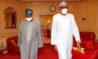 Buhari and Tinubu in Aso Rock