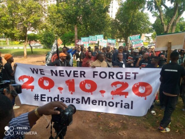 #EndSARS memorial