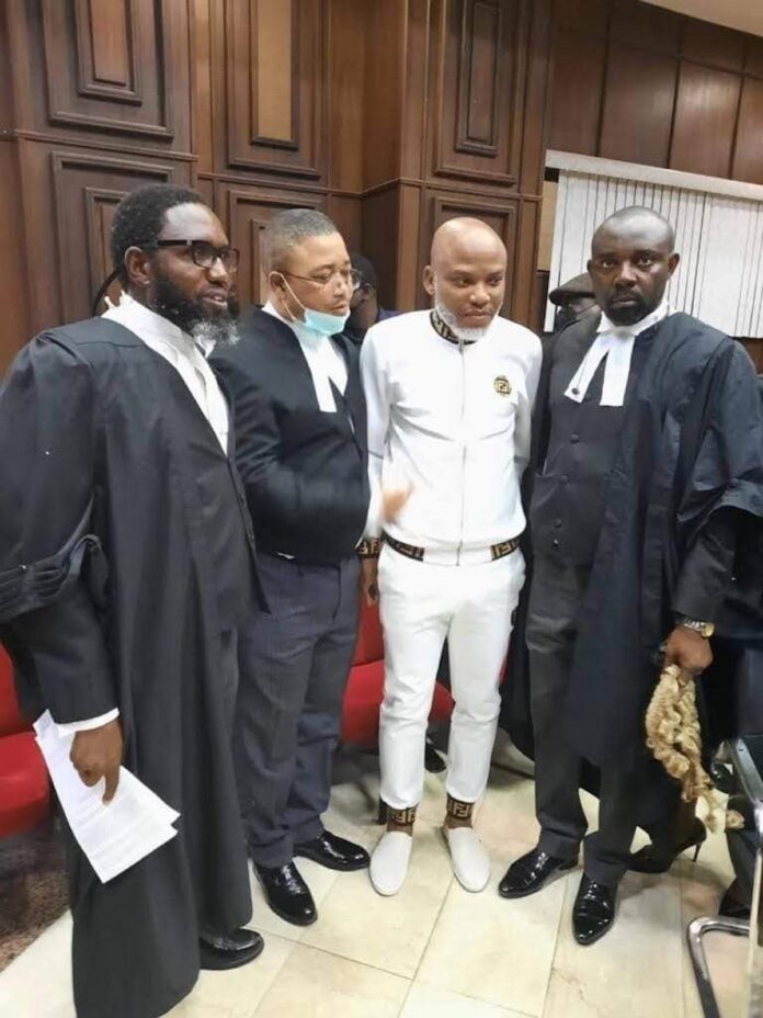 Mazi Nnamdi Kanu in court