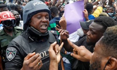 Protesting police