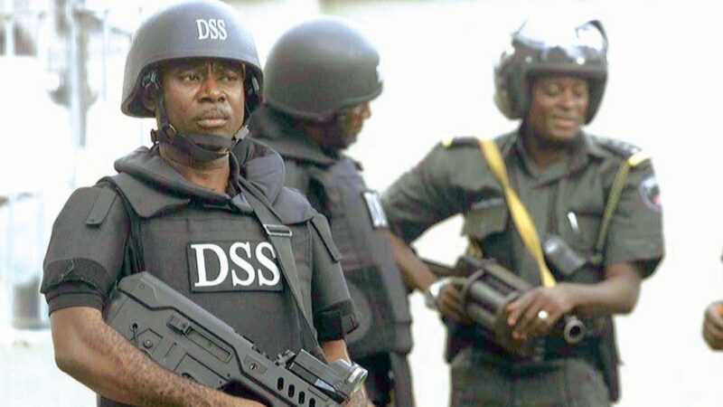 DSS operatives at Justice Mary Odili's apartment