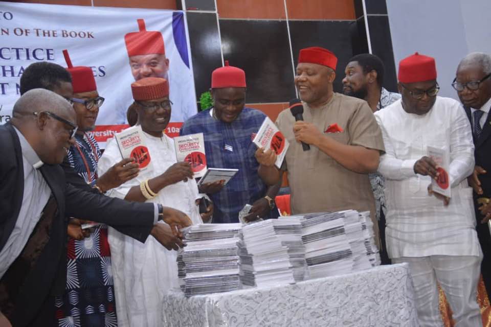 Dignitaries during the presentation of the book