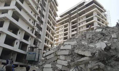 Collapsed Lagos building