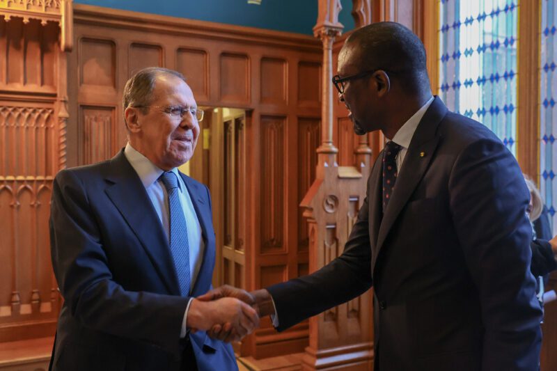 Sergey Lavrov and Abdoulaye Diop