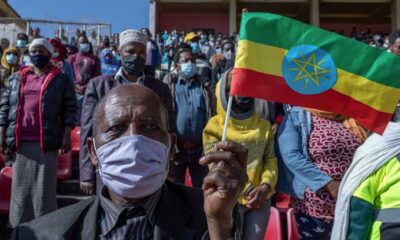 Protesters in Ethiopia