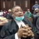 Nnamdi Kanu's lawyer in court