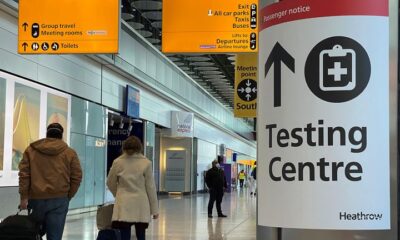 Travellers at the airport