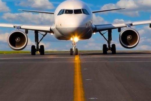 Picture of a plane on tarmac