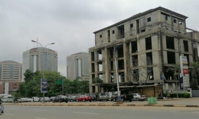 a picture of an uncompleted building