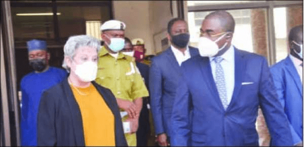 US Ambassador Mary Beth Leonard Buba Marwa, CEO of the NDLEA