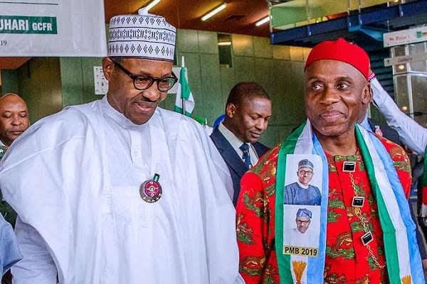 Buhari and Rotimi Amaechi