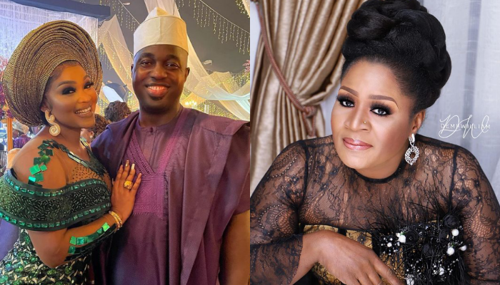 Mercy Aigbe and husband