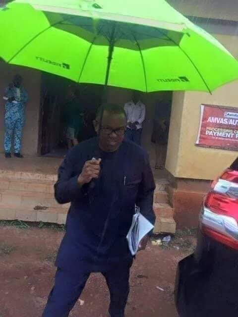Peter Obi in Onitsha tax office