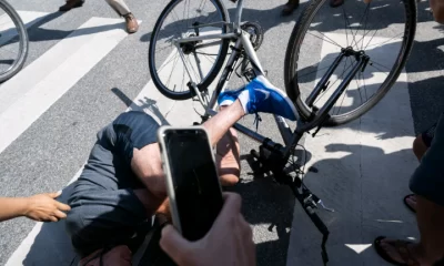 Joe Biden falls riding bicycle