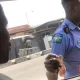Police man collecting bribe
