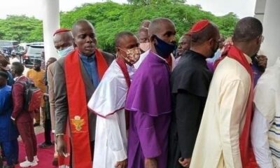 Bishops who attended the unveiling of Shettima
