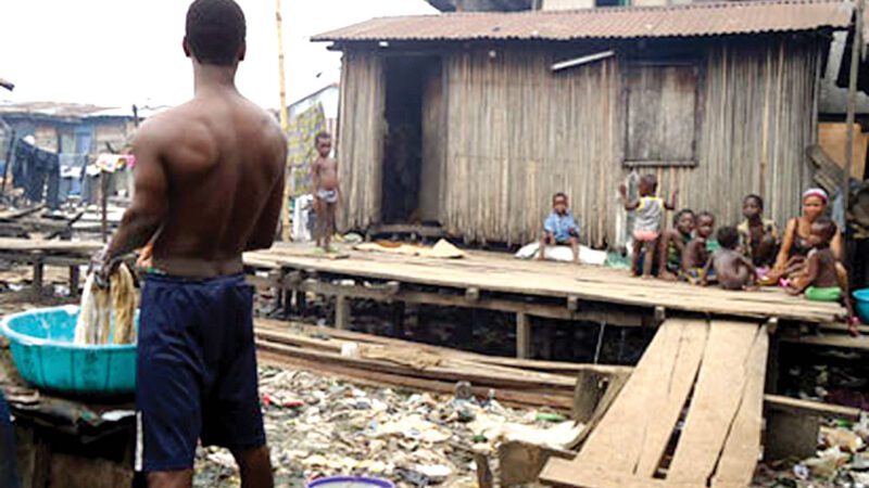 Poor homeless Nigerians