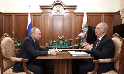 President Vladimir Putin with Russian Direct Investment Fund CEO Kirill Dmitriev.