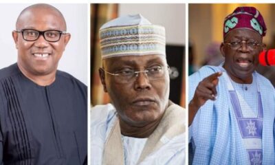Peter Obi, Atiku and Tinubu