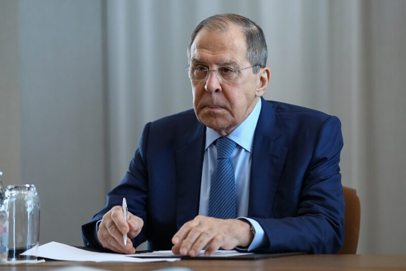 Sergey Lavrov, Minister of Foreign Affairs.