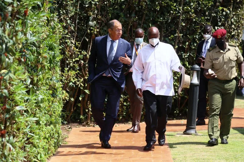 Sergey Lavrov and Yoweri Museveni. July 26, 2022