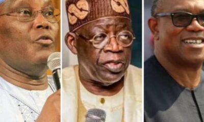 Peter Obi, Atiku and Tinubu