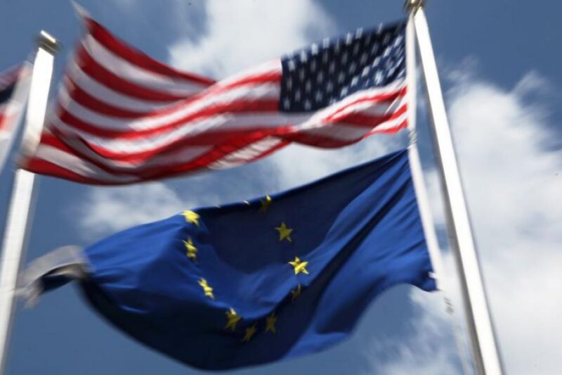 The EU & US Flags