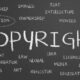 Copyright word cloud