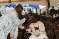 Governor Emmanuel Uduaghan (right) with Prof. G. G. Darah.