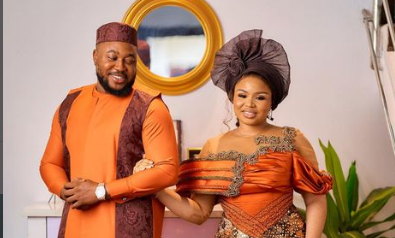 Nosa Rex and wife