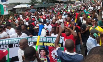 Youth march in Port Harcourt in support of Peter Obi