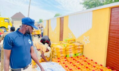 Corps members make donation