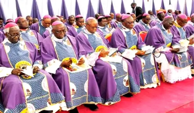 Photo of Catholic Bishops of Nigeria, used to illustrate the story