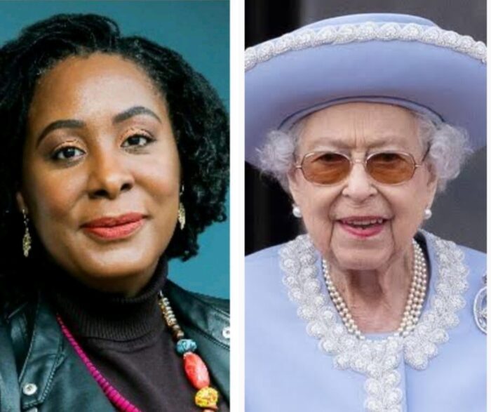 Professor Uju Anya and Queen Elizabeth II