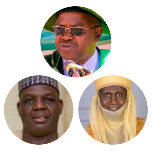 Dr Bishir Gambo Saulawa, Hon. Aliyu Abubakar Alibaba, and Matawallen Katsina
