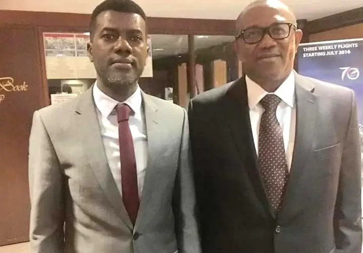 Reno Omokri and Peter Obi